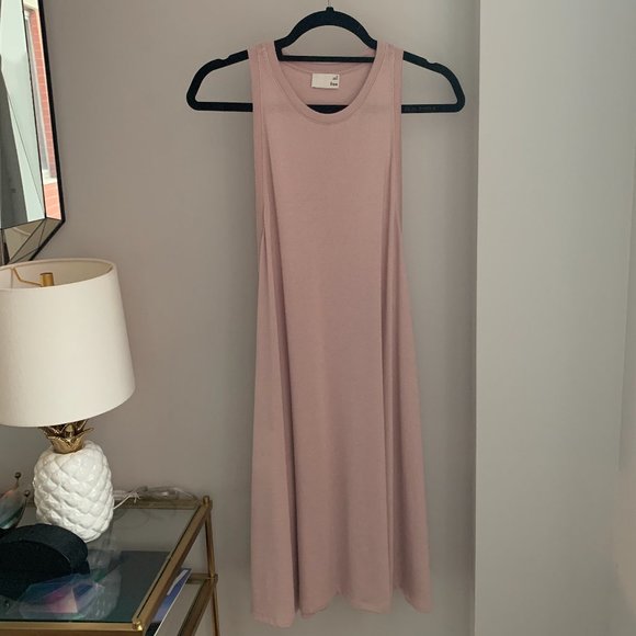 Wilfred Dresses & Skirts - Wilfred Light Pink Cashmere/Wool Racerback Dress